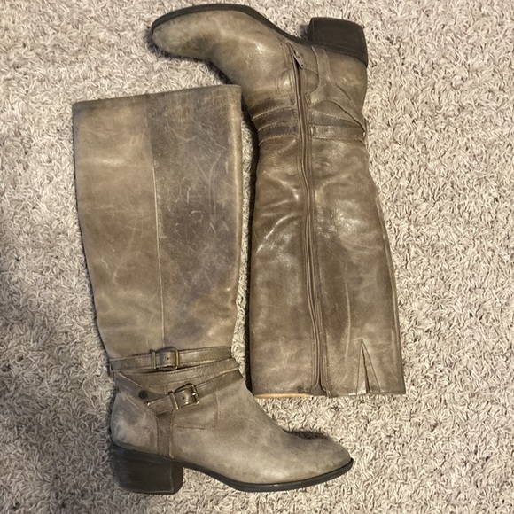 Nurture Greyson distressed leather boots. - Picture 2 of 8